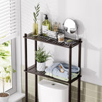 AmazerBath Bamboo Over The Toilet Storage Shelf, 2-Tier Over Toilet Bathroom - Image 3