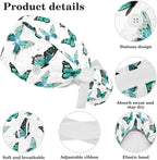 Adjustable Brown Dachshund Dog Blue Surgical Scrub Cap - Image 4