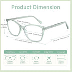 Madison Avenue TR90 Blue Light Blocking Glasses Anti Eyestrain UV Glare Blue - Image 5
