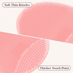 Manmihealth Silicone Back Scrubber & Shower Face Brush Set, Gentle-Cleaning & - Image 4