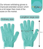 MIG4U Shower Exfoliating Scrub Gloves, Bathing Gloves Body Wash Dead Skin - Image 3