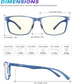 ANYLUV Blue Light Glasses Men, Relieve Eyestrain and Eye Protection, Al-Mg - Image 4