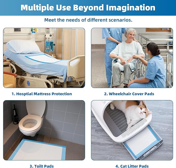 SOFYFINE Bed Pads Disposable 30" x 36" Adult Incontinence Underpads, Heavy Duty - Image 6