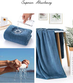Lumimi Towels 4 Piece Soft Microfiber Bath Towel Set Salon Gym Yoga Travel - Image 6