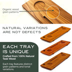 Teak Bathtub Tray for Tub 35” | Bath Tub Tray Wood for Large & Freestanding Tubs - Image 13