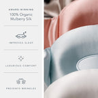 Fishers Finery 25 Momme 100% Organic Mulberry Silk 3D Sleep Eye Mask - Image 3