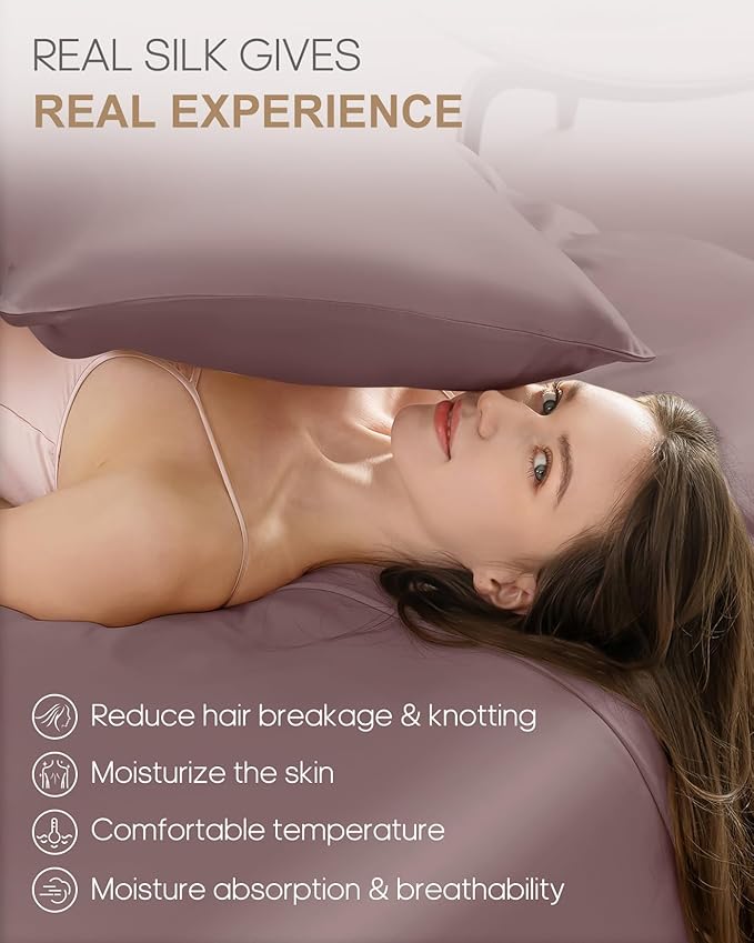 THXSILK Natural 22 Momme 100% Mulberry Silk Pillowcase - Image 3