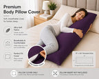 EVOLIVE Body Pillow Cover 21"x54", Ultra Soft Microfiber Pillowcase - Image 3