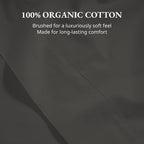 Lane Linen 100% Organic Cotton Twin Size Flat Sheet Only - Image 5