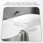 Clear Bathtub Tray Caddy, Bath Tub Rack Shelf, Luxury Bathroom Organizer Tablet - Image 2