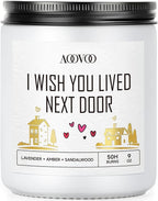 AOOVOO Candle - 9oz Soy Wax Scented Candles, I Wish You Lived Next Door Candles by AOOVOO