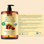 Yoken Pure Jojoba Oil Organic USDA Certified 16 fl oz, 100% Natural Jojoba Oil - Image 7