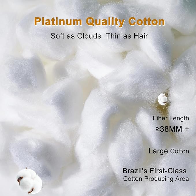 YOUR MOON Fluffy Support Bed Pillow Standard Size, Luxury Hotel Quality Bed - Image 4