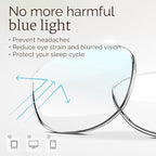 IBOANN Blue Light Glasses for Woman/Men, Fashion Blue Light Glasses Men - Image 7