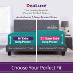 Kids Twin Deep Pocket Fitted Sheet 16'-18' Mattress & Toppers Lovely Teal - Image 2