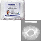 ProtectX 100-Pack White Disposable Hair Nets, Elastic Head Cover, Bouffant Caps - Image 6