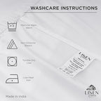 Linen Home 100% Long-Staple Cotton Percale Fitted Sheet Full Size Only - Image 4