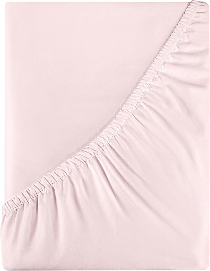 Royale Linens 400 Thread Count 100% American Grown Cotton Fitted Sheet Full Size by ROYALELINENS