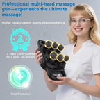 UFFAE Six Head Massage Gun, 50 Intensity Levels & 9 Massage Modes, Equipped - Image 9