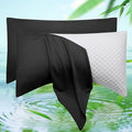 Cooling Crescent Pillow Cases Queen Size Set of 2 by ELIBABA