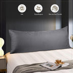 WishSmile Body Cooling Pillowcase Long Pillow Case Breathable Cool Silky Soft - Image 5