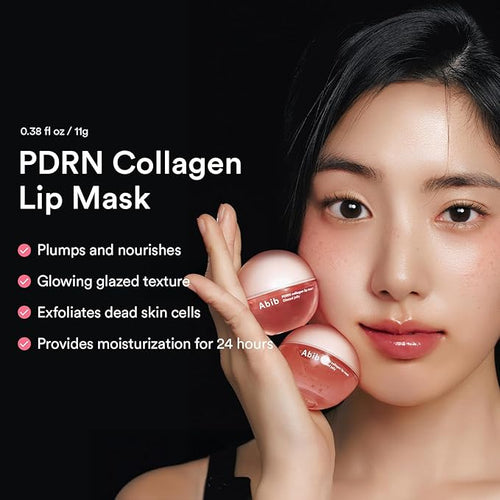 Abib PDRN Collagen Lip Mask Glazed Jelly 0.38 fl oz | Korean Lip Butter Balm - Image 2