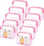 Tbestmax 10 Pack Clear Cosmetic Bags Makeup Bags Portable Waterproof TSA - Image 8