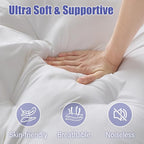 WhatsBedding 4 Inch Memory Foam Mattress Topper King Size - Image 2