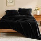 BEDELITE Flannel Sheets Queen Size Black - Image 2