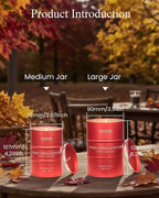 M&SENSE Baked Apple Scented Candles Large, Natural Soy Candles 21.2oz 120 Hour - Image 5