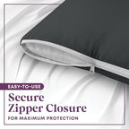 CirclesHome Wedge Pillow Cover 100% Cotton, Zippered Wedge Pillow Case Protector - Image 4
