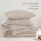Andency Linen Oversized Queen Comforter Set, Boho Soft Warm Bedding Comforter - Image 6