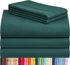 LuxClub 5 PC Split King Sheet Set, Breathable Luxury Bed Sheets, Deep Pockets by LuxClub