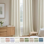 Joydeco White Velvet Curtains 90 Inches 2 Panels, Luxury Thermal Insulated Soft - Image 7