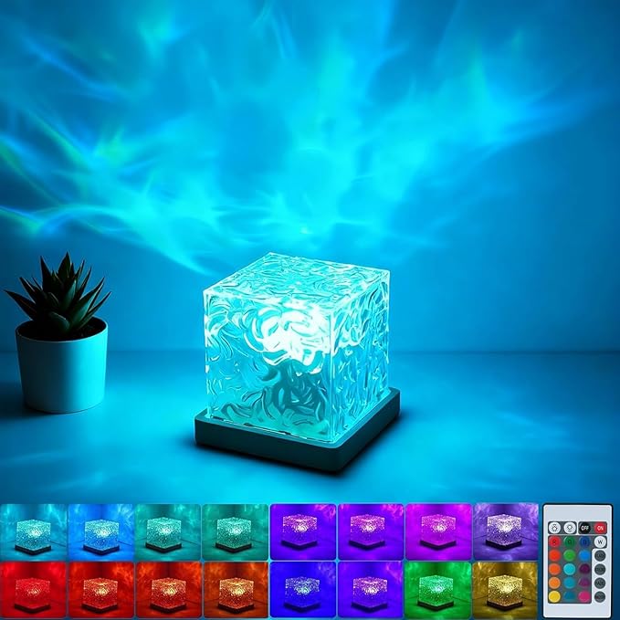 Aurora Ocean Wave Lights Projector Corded, 16 Colors Changing Light Touch by Unknown