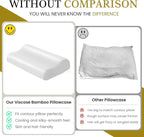 Cooling Contour Pillowcase- Rayon Derived from Bamboo Contour Cervical Neck - Image 2