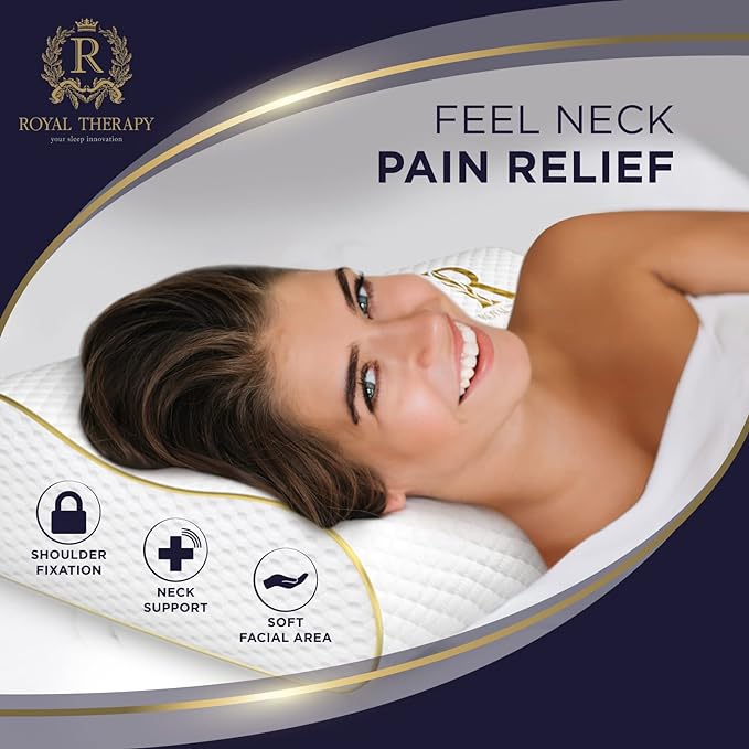 Royal Therapy King Memory Foam Pillow – Ergonomic Cervical Pillow - Image 3