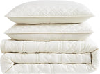 WDCOZY Boho Ivory Oversized California Cal King Size Quilt Bedding Sets - Image 7