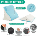 4PCS Wedge Pillow Set for After Surgery, Orthopedic Bed Wedge Pillow for Back - Image 3