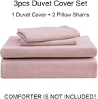 PURE ERA Jersey Knit Duvet Cover Set 100% T-Shirt Cotton Super Soft Comfy 3pc - Image 7