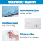 1 MIDDLE ONE Pregnancy Pillow, C Shaped Full Body Pillow - Image 4