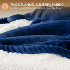 HOMLYNS LuxeHeat Heated Blanket Electric Blanket King Size, Soft Flannel Sherpa - Image 5
