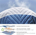 GOONE XL Queen Quilt Set 90"x96", Lightweight Spring & Summer Quilt Set - Image 4