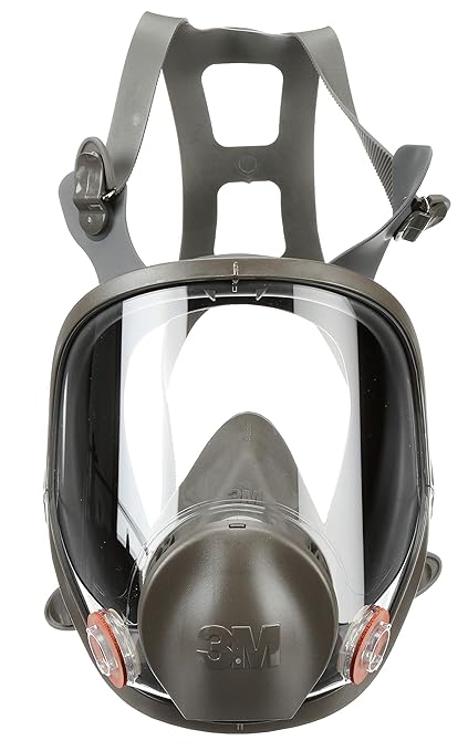 3M Full Facepiece Reusable Respirator 6800, Large Lens, ANSI High Impact Eye by 3MAutomotive