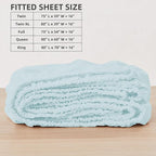 HBHLFZ Twin Fitted Sheet Only, Soft Breathable Bottom Sheet - Image 2