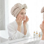 Microfiber Hair Towel Wrap for Women, Quick Drying Anti Frizz Hair Turban - Image 5