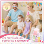 120 PCS Spa Party Supplies for Girls & Women, Spa Party Favors Include Face - Image 5