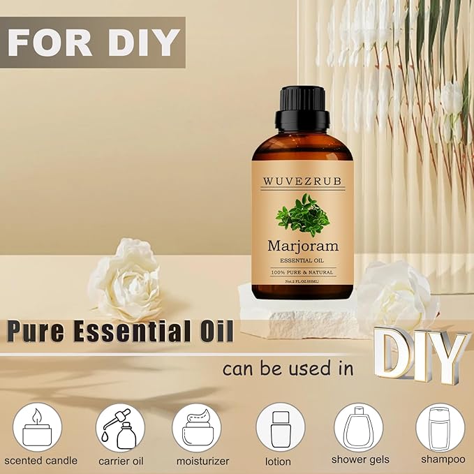 Marjoram Essential Oils, 60ML Pure and Natural Essential Oil - Image 3