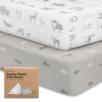 KeaBabies 2-Pack Organic Crib Sheets by KeaBabies