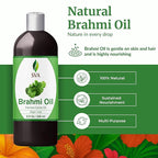 SVA Brahmi Oil - 8 Fl Oz – 100% Natural Cold Pressed Brahmi Oil - - Image 2